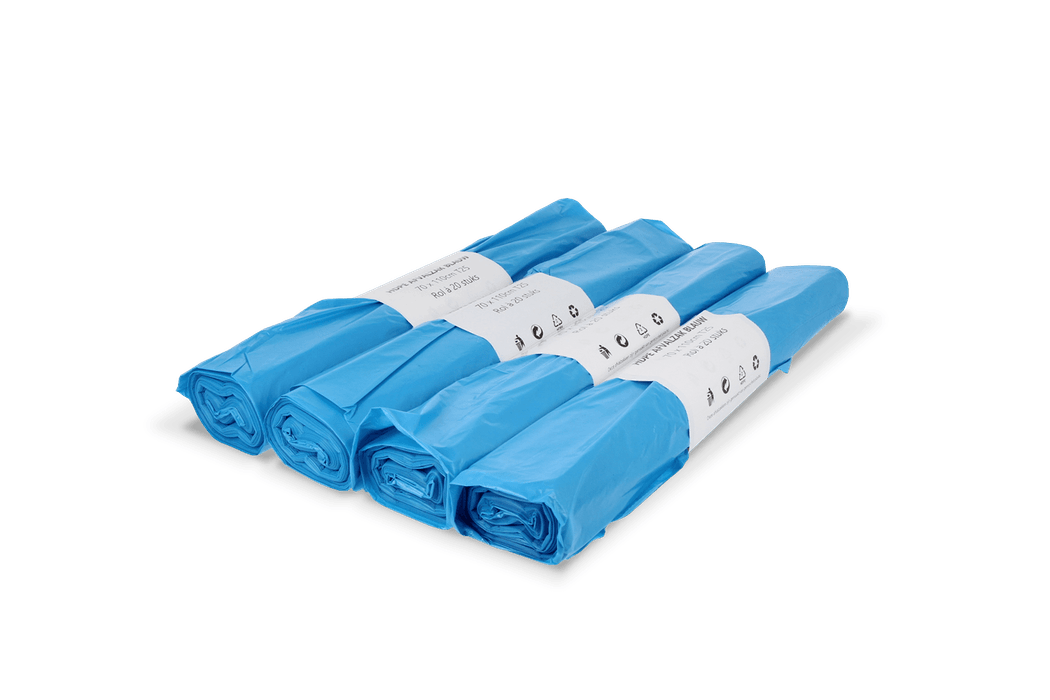 Bin liners 120 liters 70x110cm 20 rolls with 25 bags (blue)