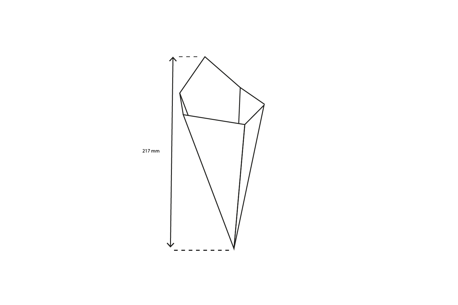 Cone bags 12.8x21.7cm FSC®Mix certified cardboard BIO