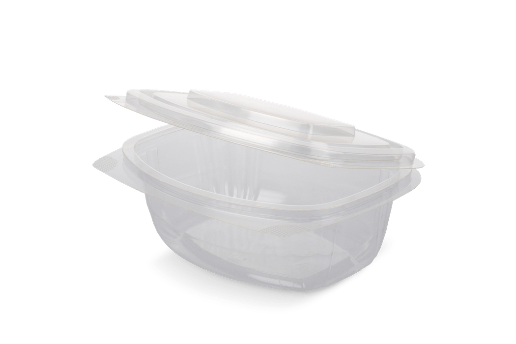 Salad container with hinged lid 500 ml BIO