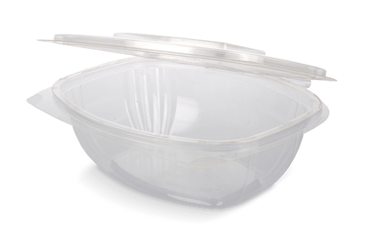 Salad container with hinged lid 1000 ml BIO
