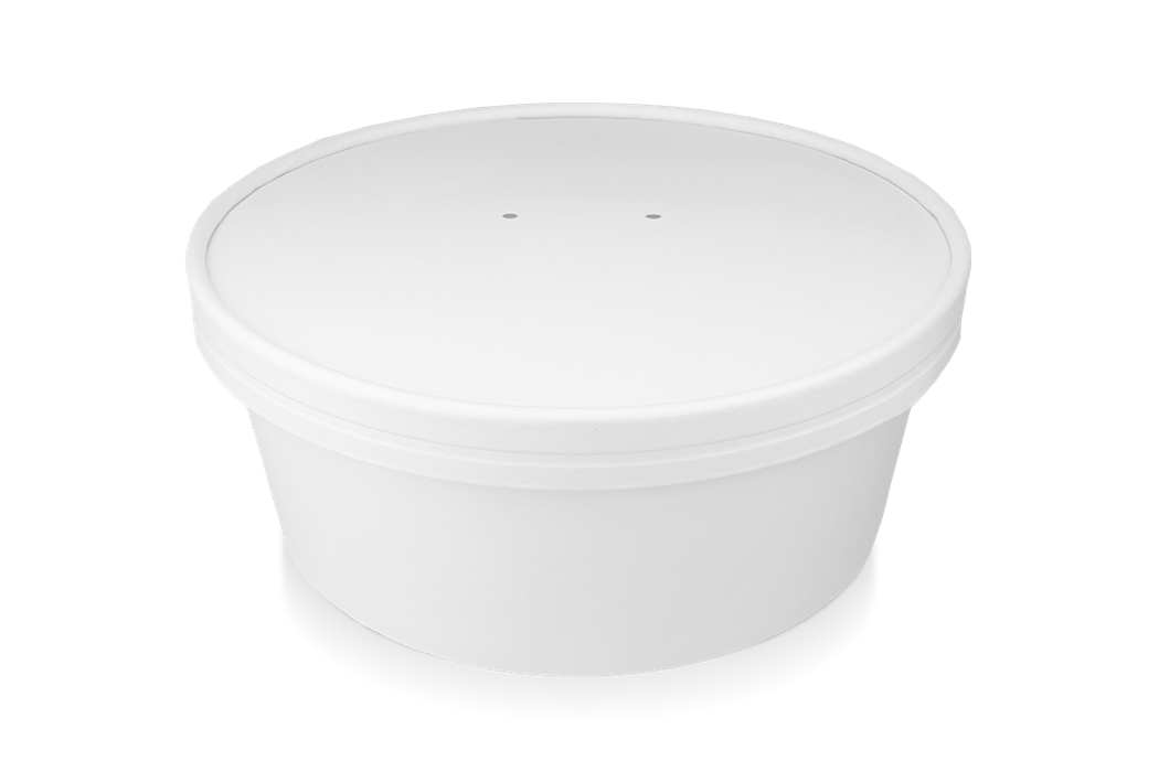 Lid Salad Poke Bowl 900-1300ml Ø184mm white BIO