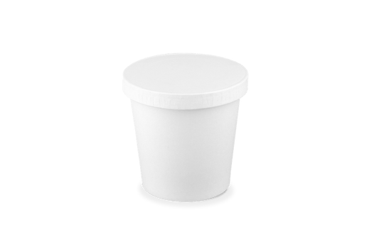 Lid Sauce Cup Ø62mm Cardboard White