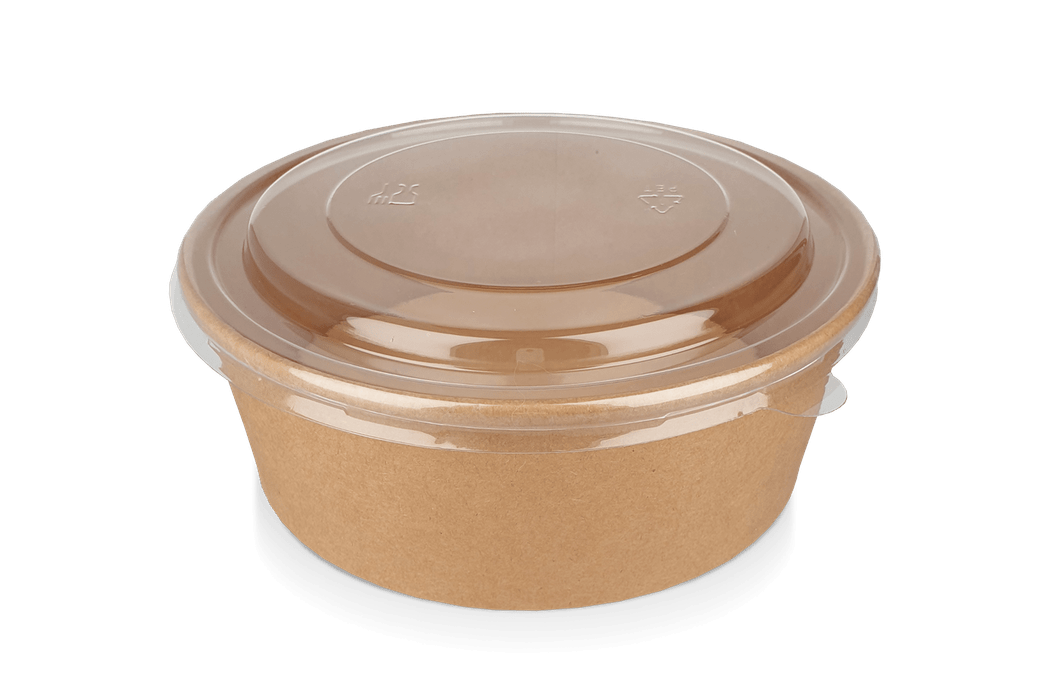 takeaware.nl Saladebakken en bowls Deksel Bowl 900 t/m 1300ml Ø184mm transparant