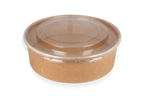 takeaware.nl Saladebakken en bowls Deksel Bowl 900-1300ml Ø184mm stapelbaar transparant