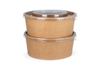 takeaware.nl Saladebakken en bowls Deksel Bowl 500-750-1000ml Ø148mm stapelbaar transparant