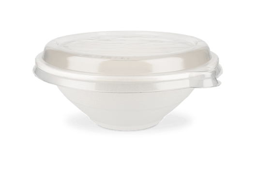 takeaware.nl Saladebakken en bowls Deksel Salade Poke Bowl 800-1200ml Ø195mm transparant