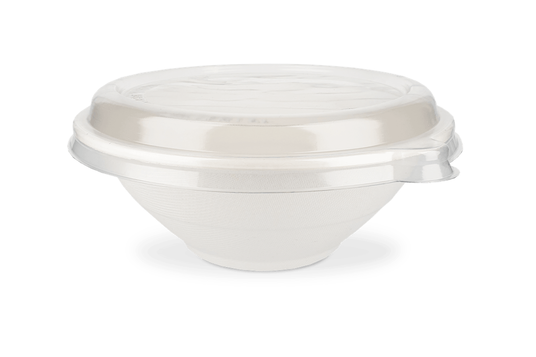 takeaware.nl Saladebakken en bowls Deksel Bowl 800-1200ml Ø195mm transparant