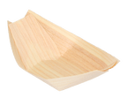 takeaware.nl Saus- en amusebakjes Amuse bootje  hout 92x52mm 100% FSC® BIO