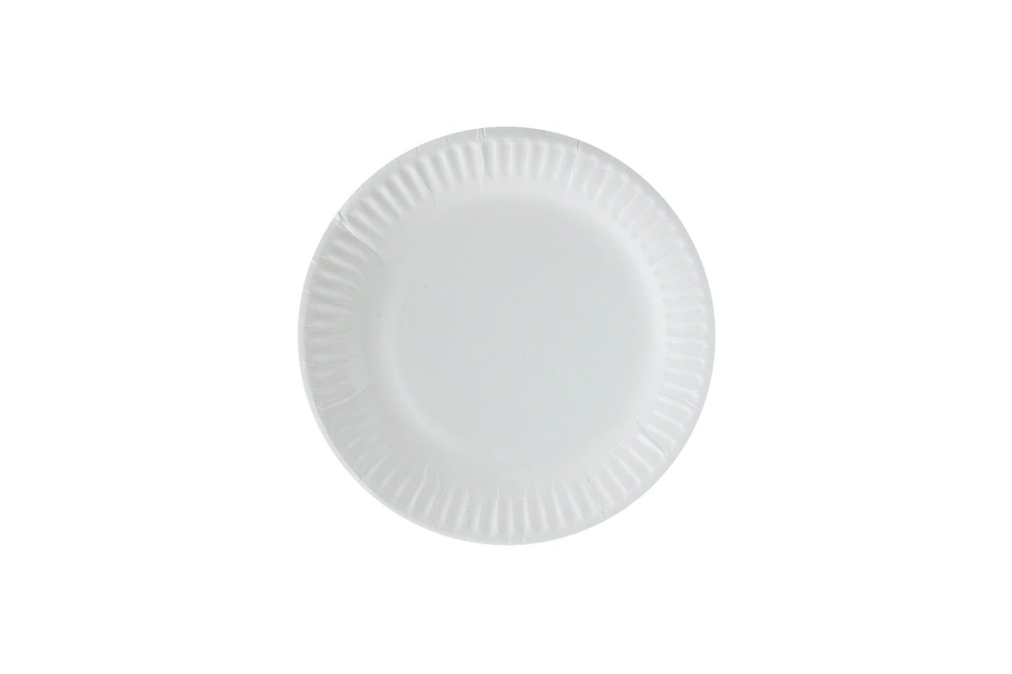 Plate Ø15cm white cardboard BIO