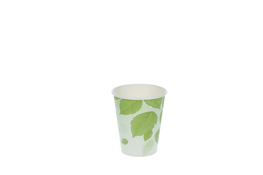 Coffee cup 150cc 6oz Ø70mm cardboard green BIO