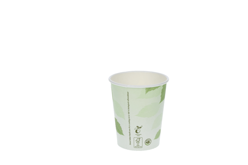 Coffee cup 230cc 8oz Ø80mm FSC® cardboard green