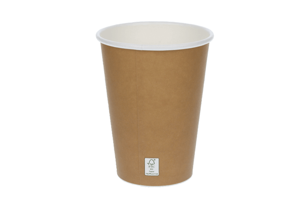 Coffee cup 360cc 12oz Ø90mm FSC®Mix kraft brown