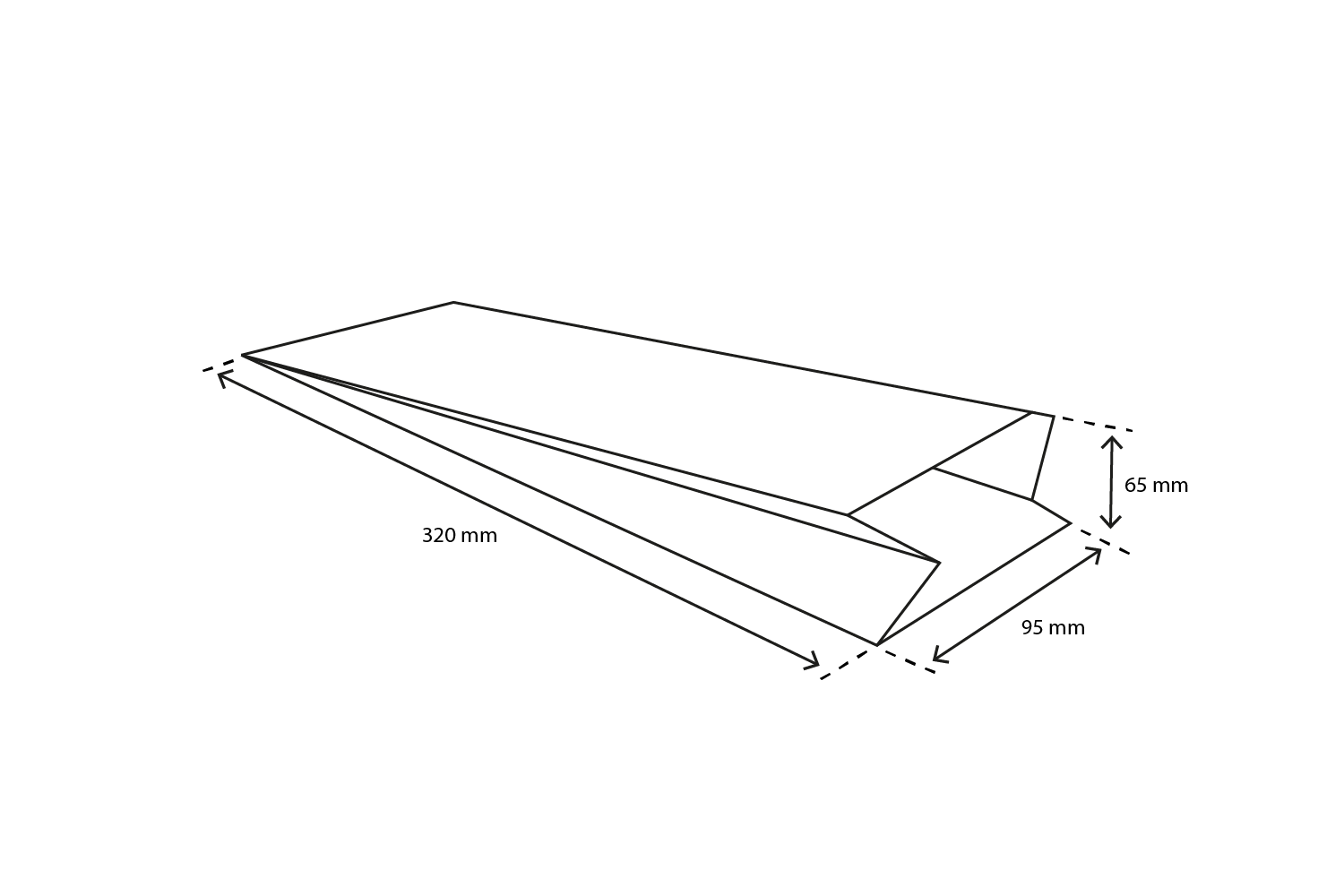 takeaware.nl Papieren zakken Snackzakken nr 11 (frikandel) Wit 45gr | 10kg