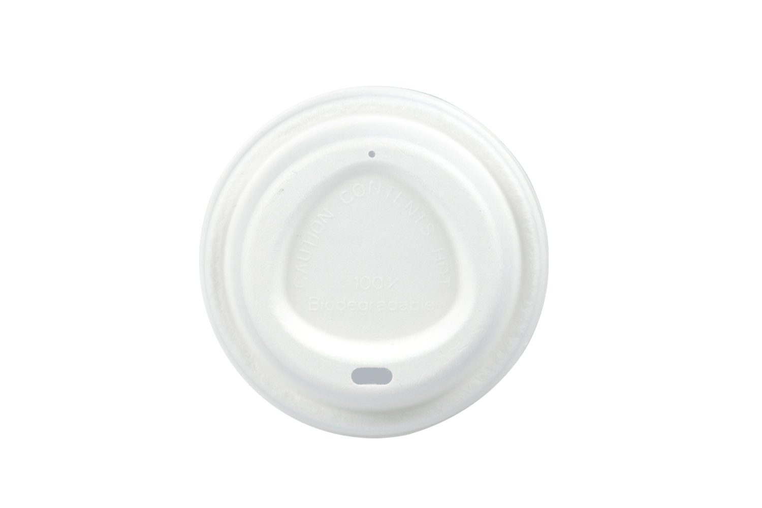 Coffee cup lids Ø90mm sugarcane BIO