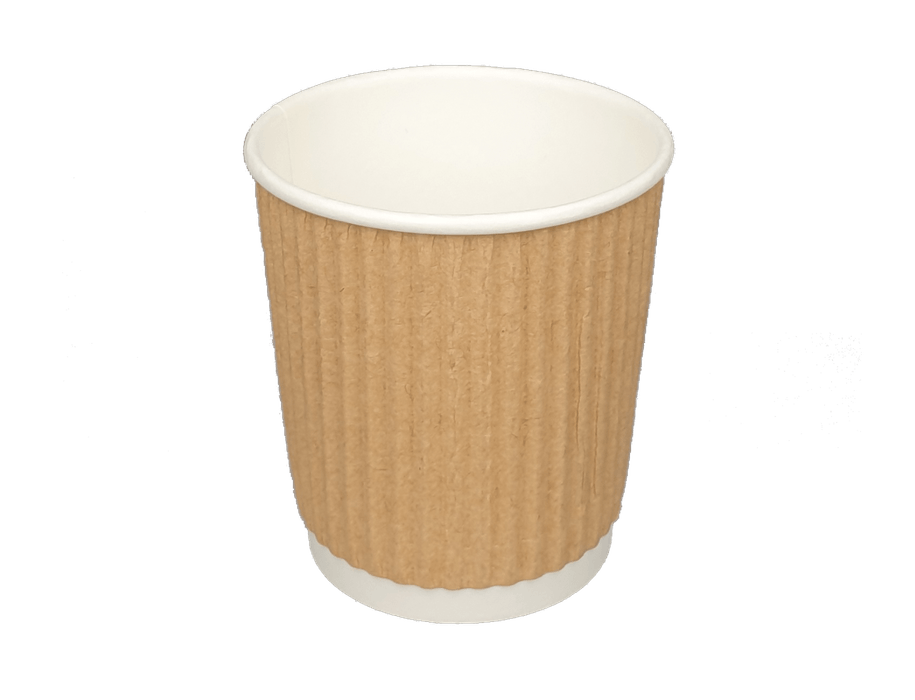 Coffee cup 120cc 4oz Ø63mm Ripple Kraft
