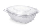 takeaware.nl Saladebakken en bowls Saladebakje met klapdeksel 1000 ml rPET