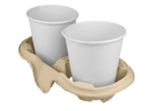 takeaware.nl Koffiebenodigdheden Draagtray voor 2 bekers Gerecycled Karton
