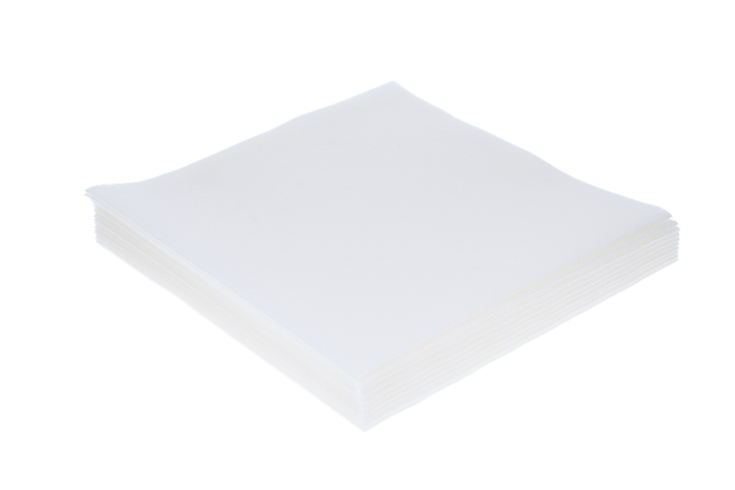 Servet Airlaid 1/4 vouw 40x40cm papier wit BIO