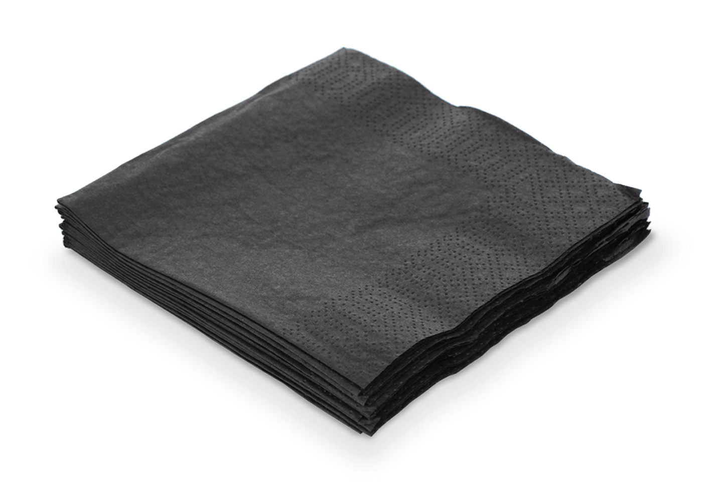 Napkin 2 ply 1/4 fold 40x40cm paper black BIO