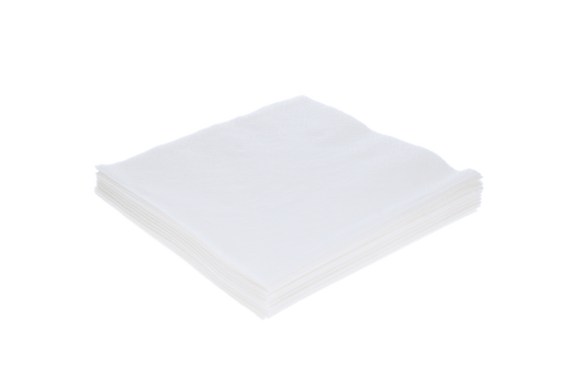 Napkin 2 ply 1/4 fold 33x33cm paper white BIO