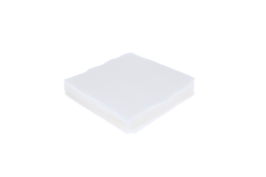 Servet 1 laags 1/4 vouw 24x24cm papier wit BIO