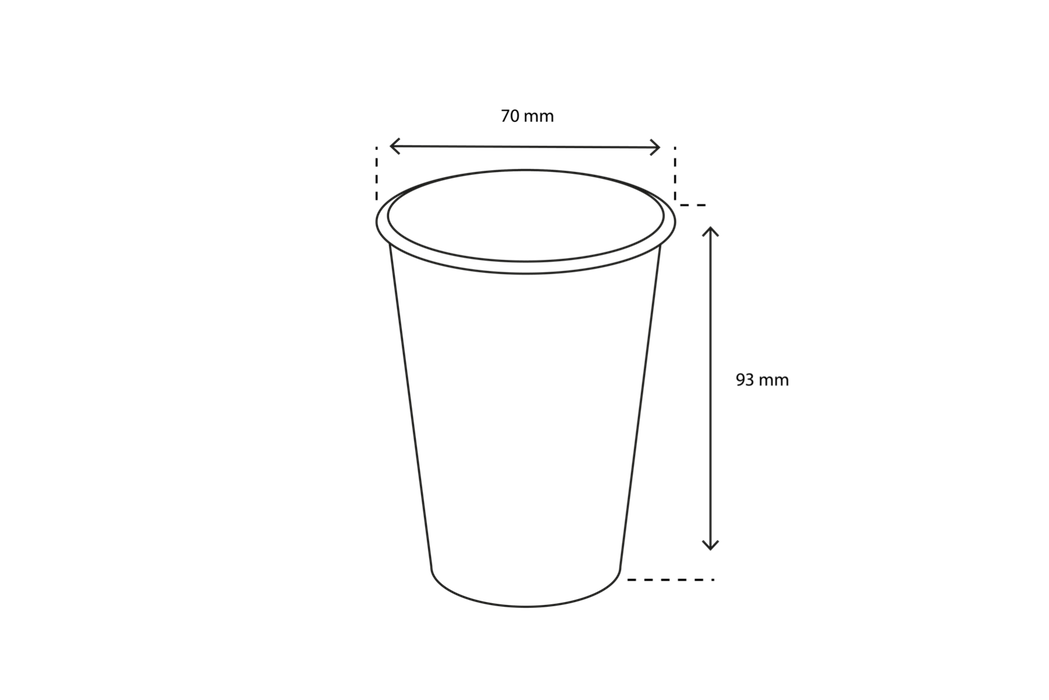 takeaware.nl Koffiebekers Kartonnen koffiebeker 180cc 7.5oz Kraft