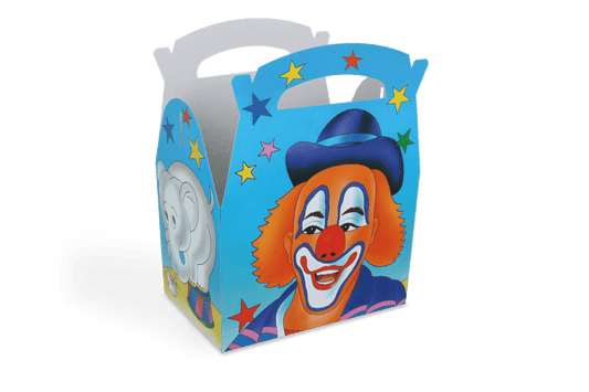 Kids Menu Boxes Clown
