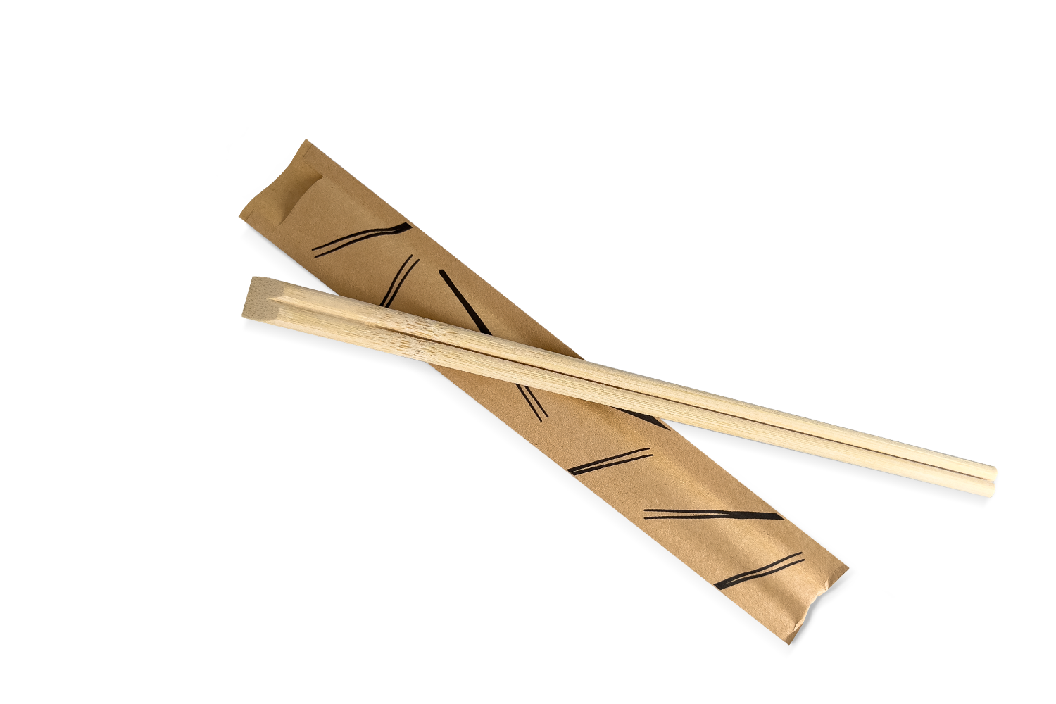 takeaware.nl Bestek Bamboe chopsticks eetstokjes 21cm in hoesje 100% FSC® BIO