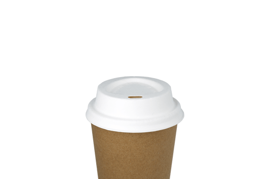Coffee cup lids Ø70mm sugarcane BIO