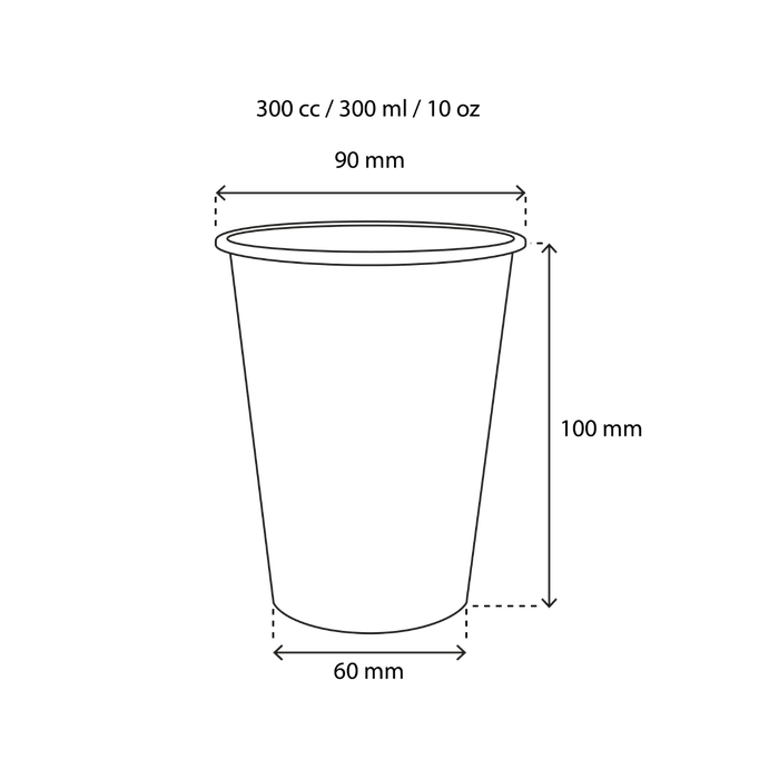 takeaware.nl Koffiebekers Kartonnen koffiebeker 300cc 10oz gestreept