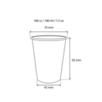 takeaware.nl Koffiebekers Kartonnen koffiebeker 180cc 7.5oz gestreept