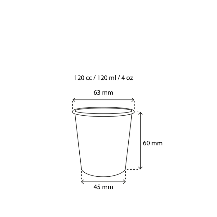 takeaware.nl Koffiebekers Kartonnen koffiebeker 120cc 4oz gestreept