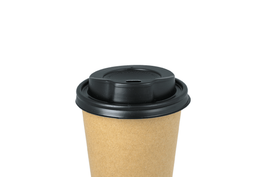 Coffee cup lids black Ø80mm