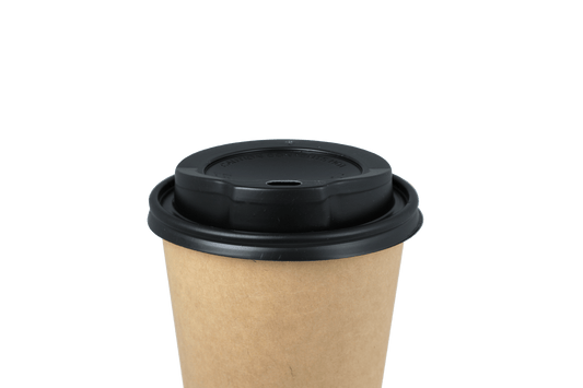 Coffee cup lids black Ø90mm