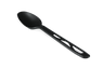 Reusable black spoon 160mm CPLA BIO