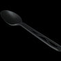 Reusable black spoon 160mm CPLA BIO