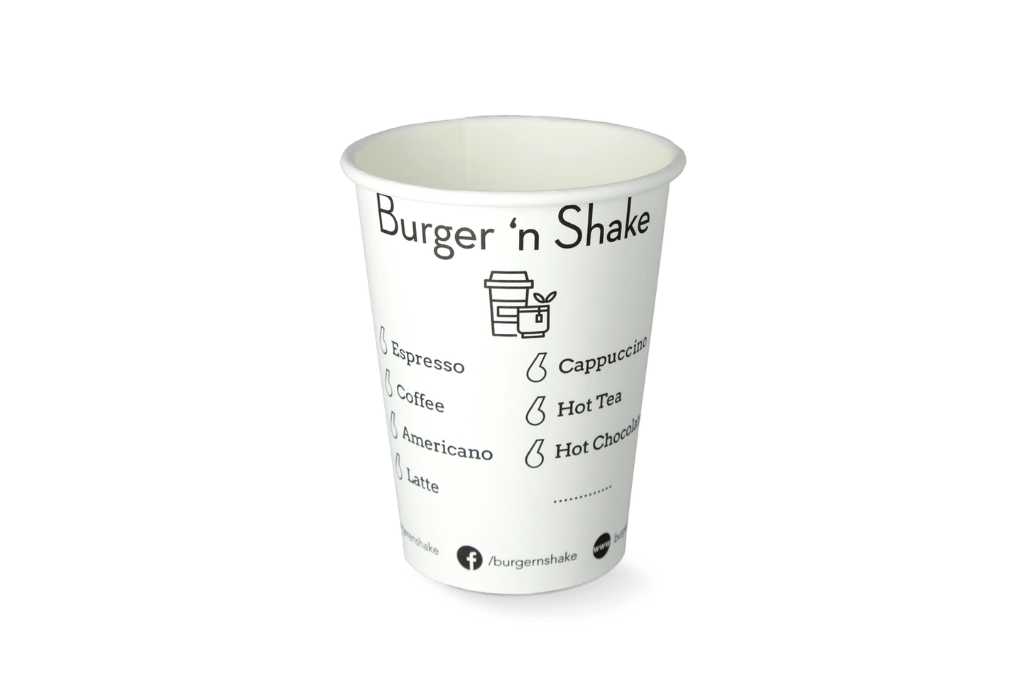 takeaware.nl Koffiebekers Koffiebeker 360cc - BurgerNShake custom