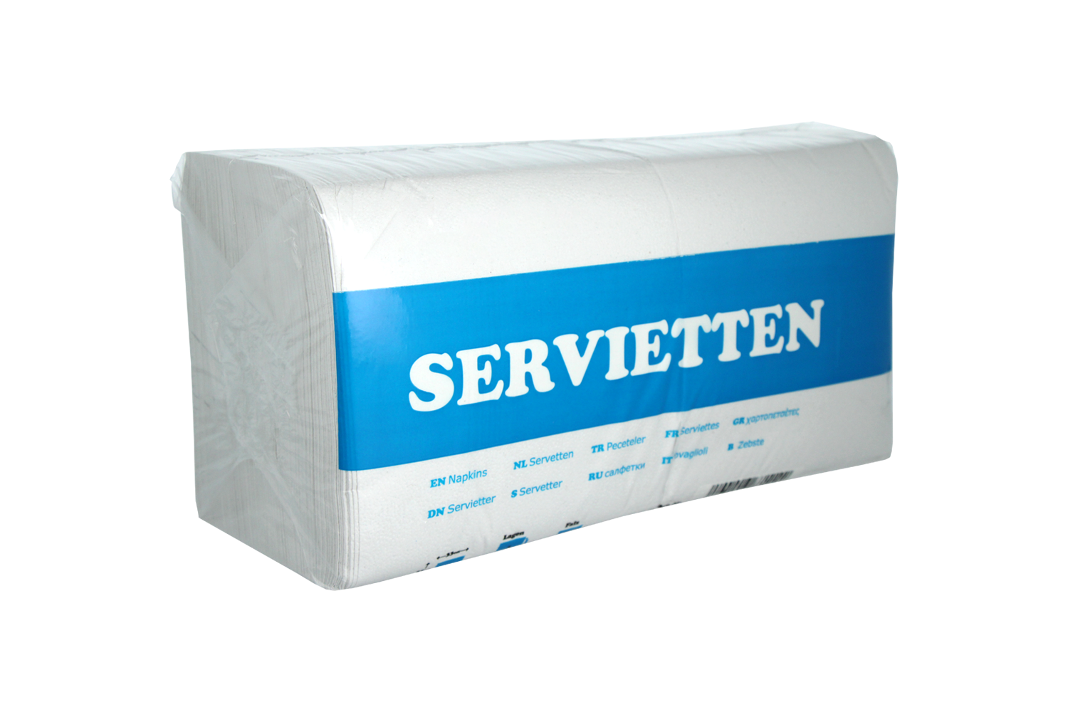 takeaware.nl Servetten Servet 1 laags 1/4 vouw 33x33cm papier wit BIO