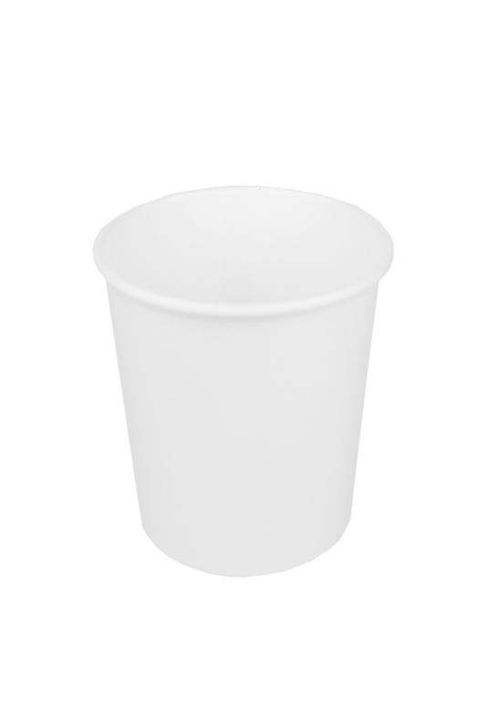 Kartonnen koffiebeker Ø63mm wit