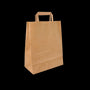 Paper carrier bags Small Brown 22+10x28cm recycled