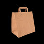 Paper carrier bags Medium Brown 26+17x27cm recycled